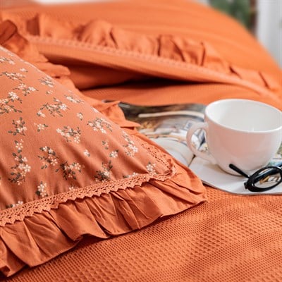 Schafer Home Chance Tek Kişilik Pike Takımı 3 Parça-Kiremit