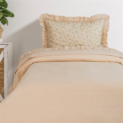 Schafer Home Chance Tek Kişilik Pike Takımı 3 Parça-Bej