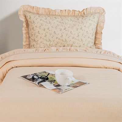 Schafer Home Chance Tek Kişilik Pike Takımı 3 Parça-Bej