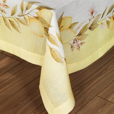 Schafer Home Citron Baskılı Masa Örtüsü 160x240 Cm 1 Parça