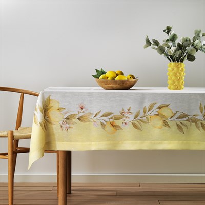 Schafer Home Citron Baskılı Masa Örtüsü 160x240 Cm 1 Parça