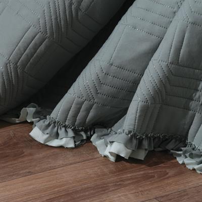 Schafer Home Clara Yatak Örtüsü Seti 3 Parça-Gri