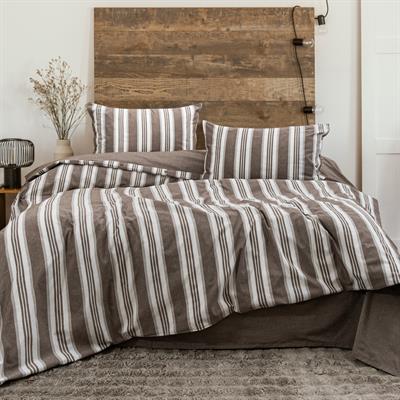 Schafer Home Clasy İpliği Boyalı ÇK Nevresim Takımı 4 Parça-Kahverengi