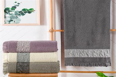 Schafer Home Crepe Armürlü Havlu 50x90 Cm-Antrasit