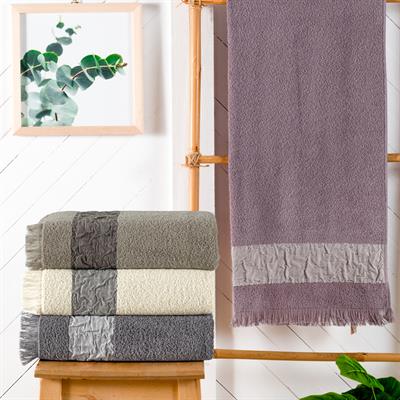 Schafer Home Crepe Armürlü Havlu 70x140 Cm-Lavanta