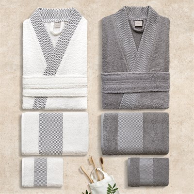 Schafer Home Dina Banyo Seti 6 Parça-Gri