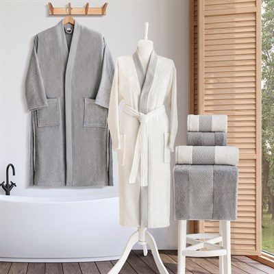 Schafer Home Dina Banyo Seti 6 Parça-Gri