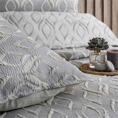 Schafer Home Duo Yatak Örtüsü 3 Parça-Gri