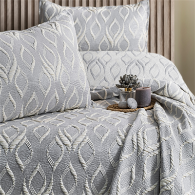 Schafer Home Duo Yatak Örtüsü 3 Parça-Gri