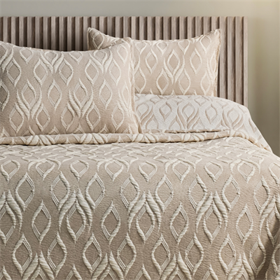 Schafer Home Duo Yatak Örtüsü 3 Parça-Bej