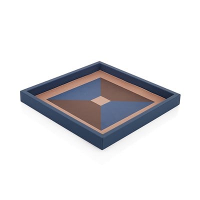 Schafer Home Fame Baskılı Tepsi 35x35 Cm 1 Parça-Mavi