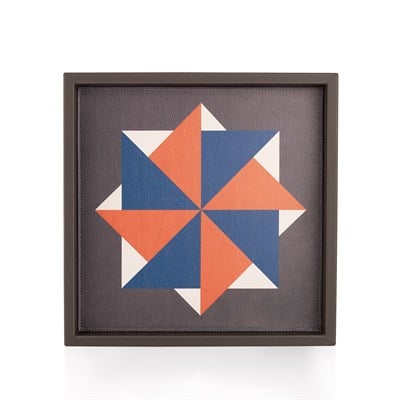 Schafer Home Fame Baskılı Tepsi 35x35 Cm 1 Parça-Kırmızı/Mavi