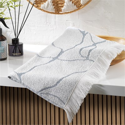 Schafer Home Jimmy Jakarlı Havlu 50x100 Cm 1 Parça-Ekru