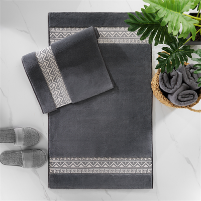 Schafer Home Julia 2 li Banyo Paspası-Koyu Gri