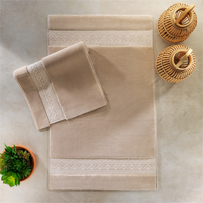 Schafer Home Julia 2 li Banyo Paspası-Bej
