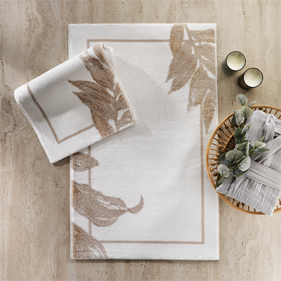 Schafer Home Leafy 2 li Banyo Paspası-Gold