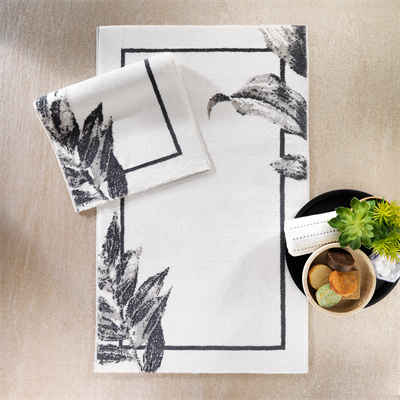 Schafer Home Leafy 2 li Banyo Paspası-Gri