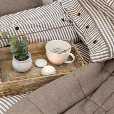 Schafer Home Loria Yatak Örtüsü ve Nevresim Seti 7 Parça-Bej