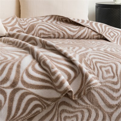 Schafer Home Merlin Çift Kişilik Battaniye 200x220 Cm 1 Parça-Bej