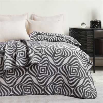 Schafer Home Merlin Çift Kişilik Battaniye 200x220 Cm 1 Parça-Gri