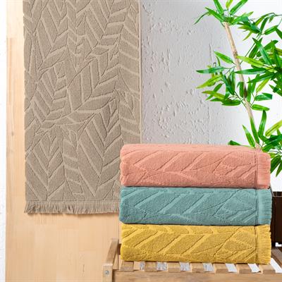 Schafer Home Modern Jakarlı Havlu 50x90 Cm-Bej