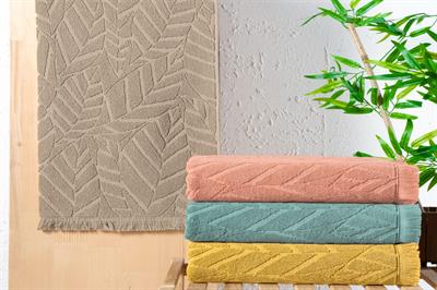 Schafer Home Modern Jakarlı Havlu 50x90 Cm-Bej