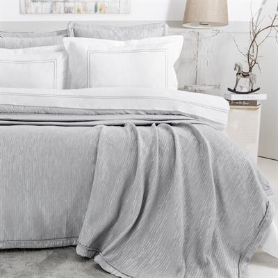 Schafer Home Pavia Şönil Yatak Örtüsü Nevresim Seti 7 Parça-Gri