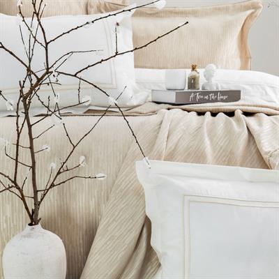 Schafer Home Pavia Şönil Yatak Örtüsü Nevresim Seti 7 Parça-Bej