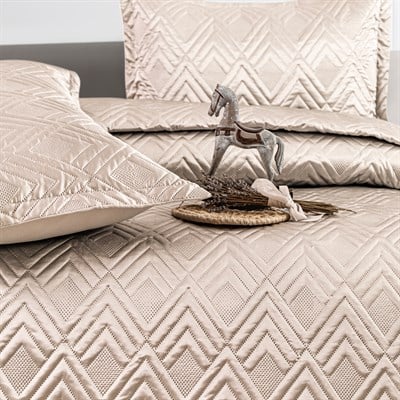 Schafer Home Peggy Yatak Örtüsü 3 Parça-Bej