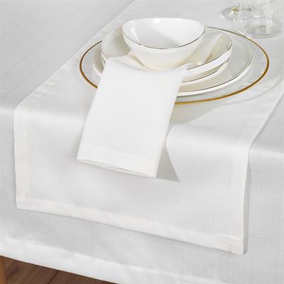 Schafer Home Pia Masa Örtüsü Seti 12 Parça - Krem