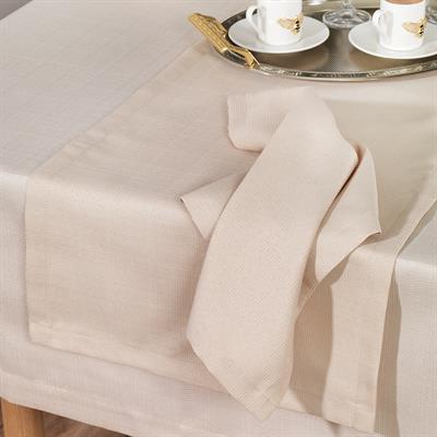 Schafer Home Pia Masa Örtüsü Seti 12 Parça - Cappuccino