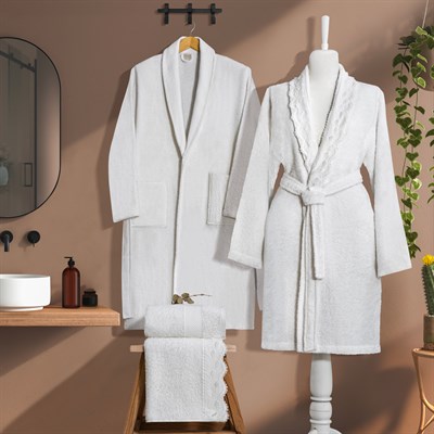 Schafer Home Premium Banyo Seti 4 Parça-Ekru