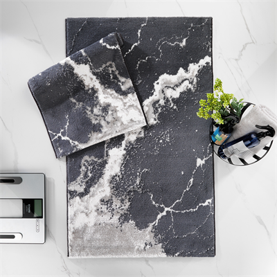 Schafer Home Retro 2 li Banyo Paspası-Gri