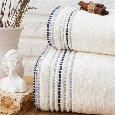 Schafer Home Rosy Armürlü Havlu 50x90 Cm-Krem