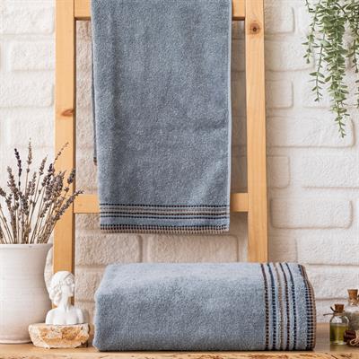 Schafer Home Rosy Armürlü Havlu 50x90 Cm-İndigo