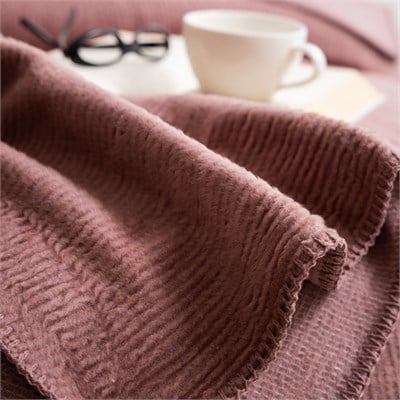 Schafer Home Ruby Çift Kişilik Battaniye 200x220 Cm 1 Parça-Gül Kurusu