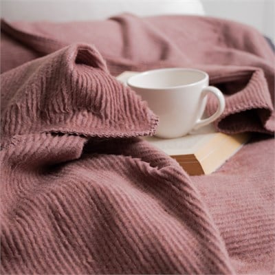 Schafer Home Ruby Tek Kişilik Battaniye 150x200 Cm 1 Parça-Gül Kurusu