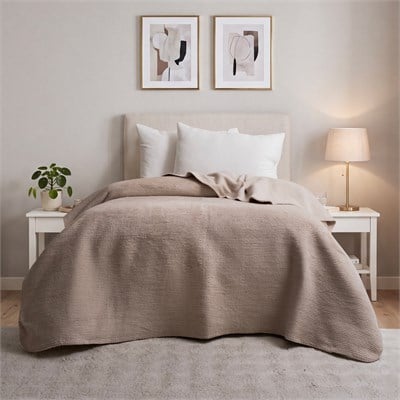 Schafer Home Ruby Tek Kişilik Battaniye 150x200 Cm 1 Parça - Taş Rengi