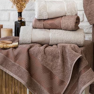 Schafer Home Sally Jakarlı Banyo Seti 6 Parça-Bej/Ekru