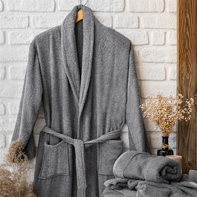 Schafer Home Sally Jakarlı Banyo Seti 6 Parça-Gri/Beyaz