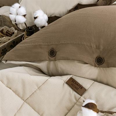 Schafer Home Soft Yatak Örtüsü Nevresim Seti 5 Parça-Bej