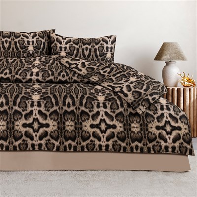 Schafer Home Tigra 3D Pamuk Çift Kişilik Nevresim Takımı 4 Parça