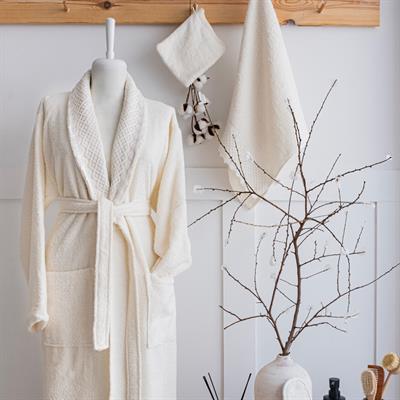 Schafer Home Valentina Dantelli Banyo Seti 9 Parça-Krem/Bej