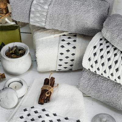 Schafer Home Veluro Banyo Seti 6 Parça-Gri