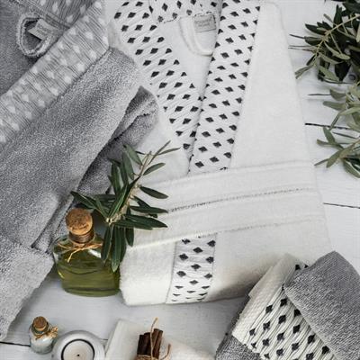 Schafer Home Veluro Banyo Seti 6 Parça-Gri