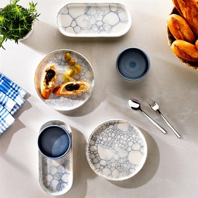 Schafer Iconic 4 Kişilik Kahvaltı Takımı 10 Parça-Lacivert