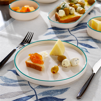 Schafer Iconic 4 Kişilik Kahvaltı Takımı 10 Parça-Turkuaz