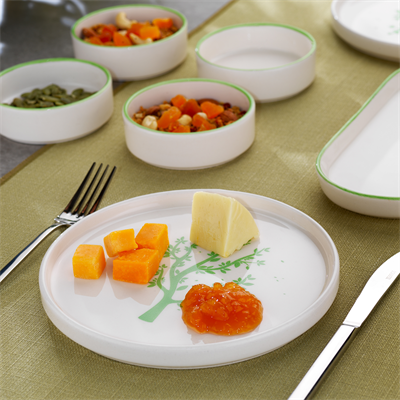 Schafer Iconic 4 Kişilik Kahvaltı Takımı 10 Parça-Yeşil