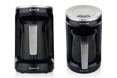 Schafer Kahvecim S Otomatik Sütlü Türk Kahve Makinesi-Siyah