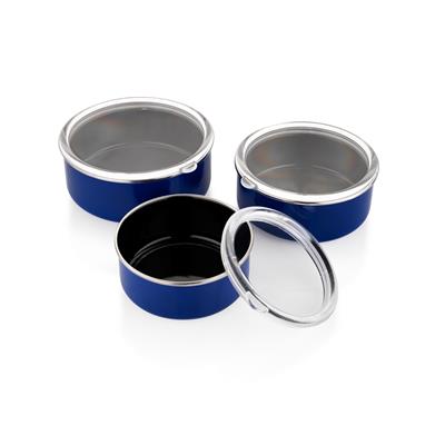 Schafer Komfort 3 lü Saklama Kabı Seti 6 Parça-Lacivert